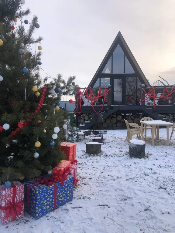 Коттедж Дом у озера в стиле А-frame — аренда посуточно в Домодедово