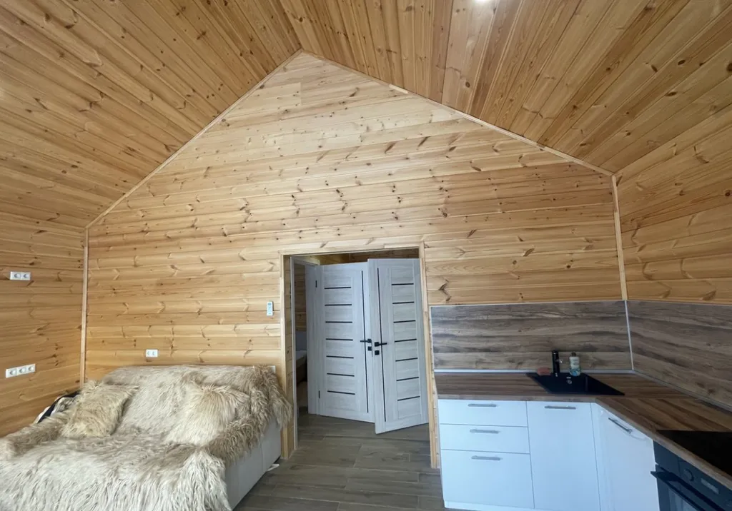 Уютный дом у леса и озера