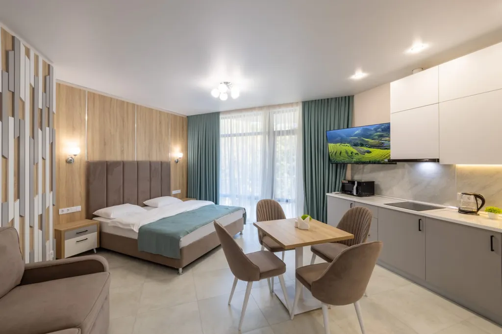 Квартира Дизайнерская студия в ЖК Дюльбер — аренда посуточно в Кореиз