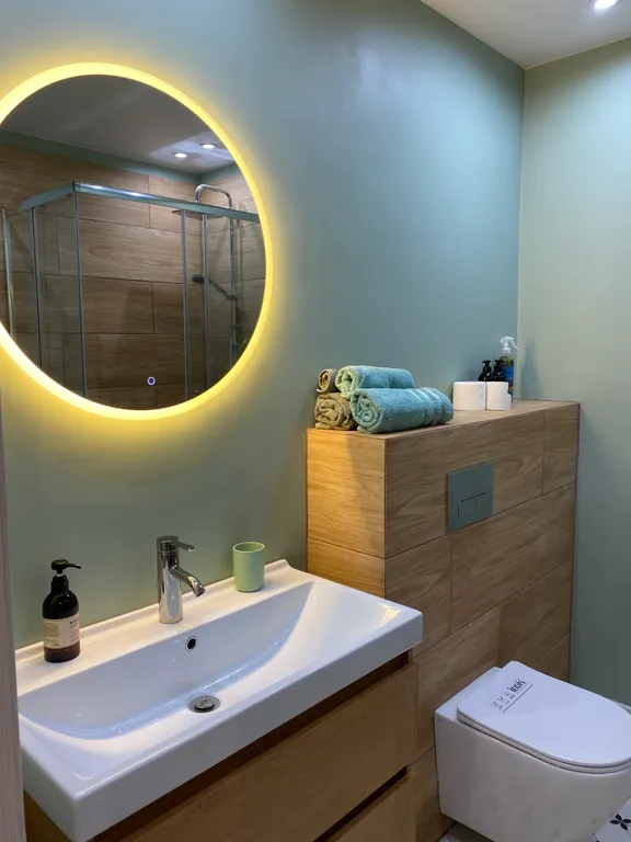 Студия в центре города с прекрасным видом на город