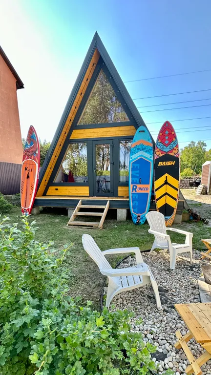 A-frame с видом на Приморскую бухту