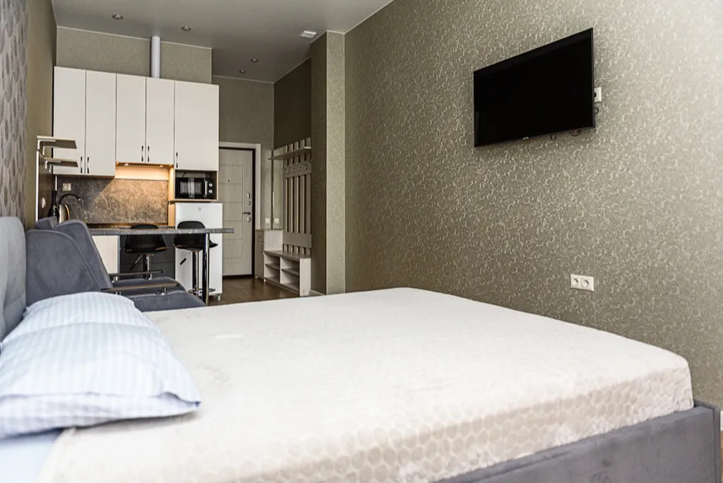 Квартира Квартира Студия с балконом и видом на море в ЖК Черноморский-2 — Геленджик