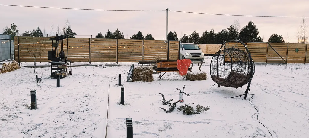 БарнОтдых с купелью, рядом лес и река