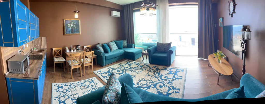 Квартира с прекрасным видом на море и скалы Адалары