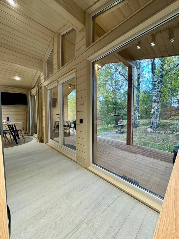 Семейный коттедж с эко-тропой до Игоры (синий Balance)