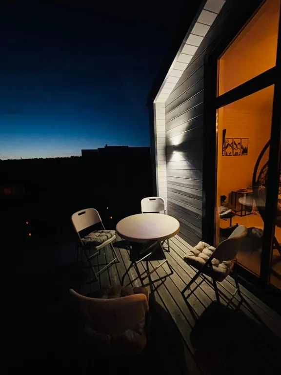 Барнхаус с банным чаном в уединённом месте