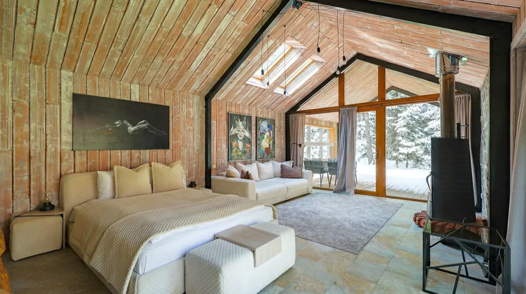 Домик 19 (barnhouse с камином и террасой) 75 м2