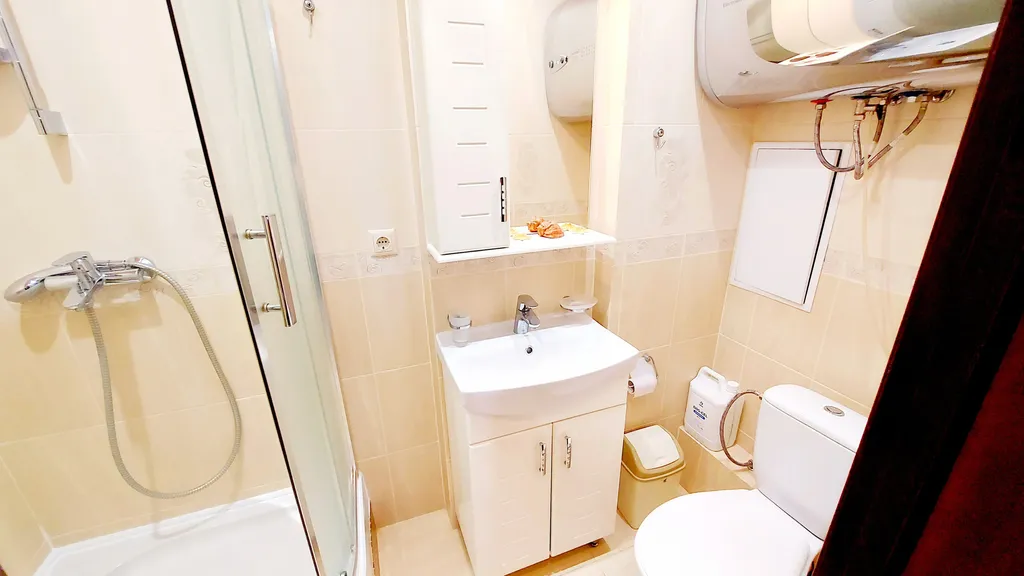 Квартира-студия в ЖК ВиллаДельМар с балконом и видом на море в Гаспре