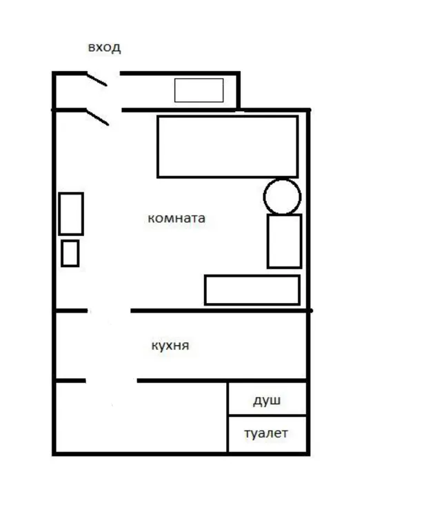 1-комнатная Квартира