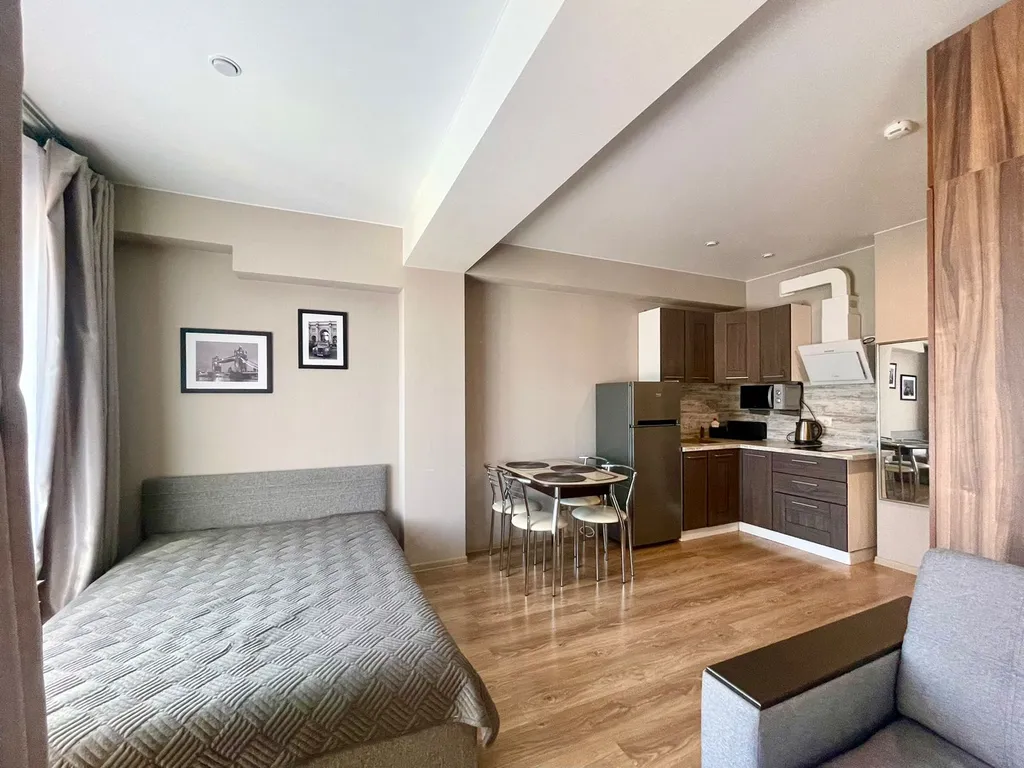 Уютная студия c великoлeпным видoм