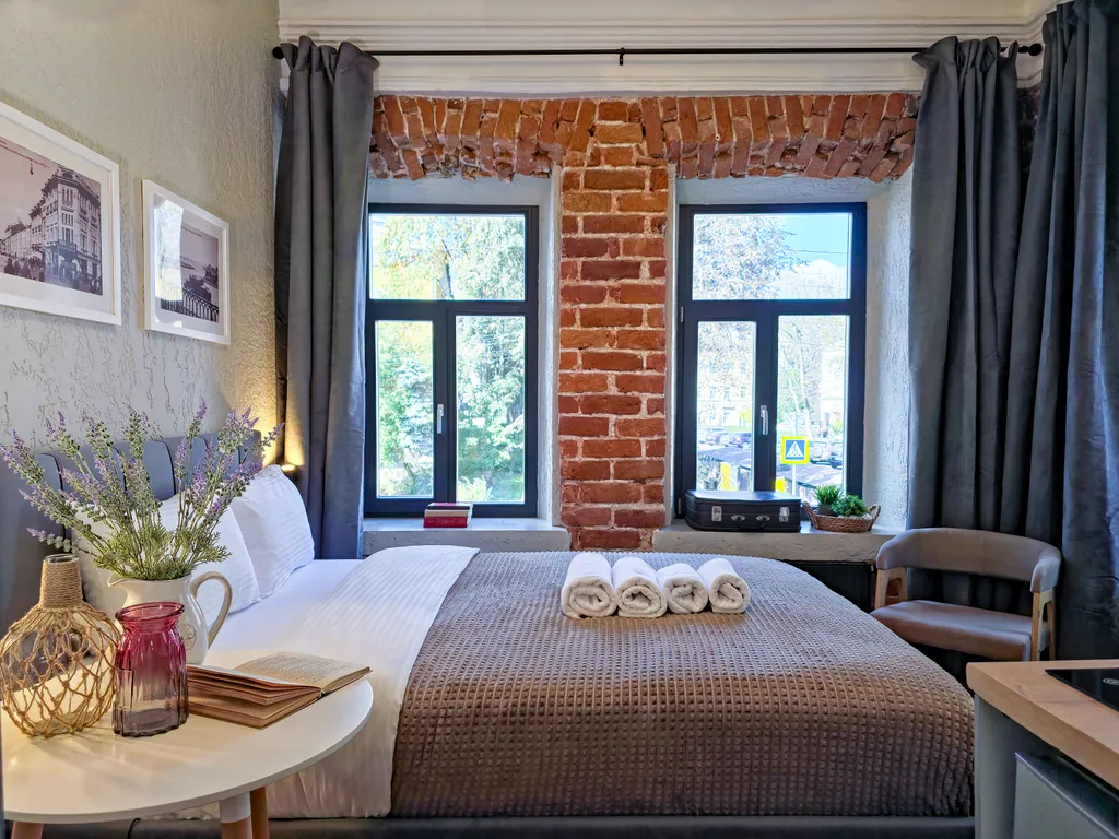 Квартира Изящная студия в бутик апарт-отеле Дом с гаргульями — аренда посуточно в Ярославль