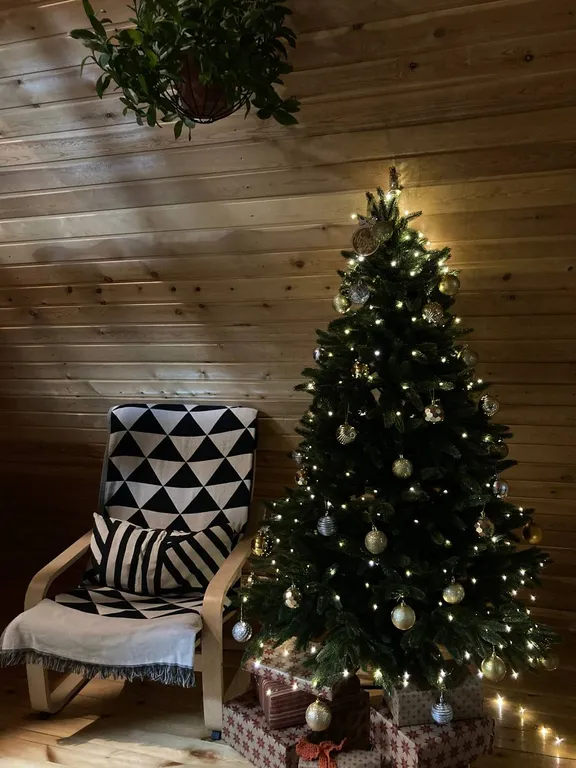 Красный домик с видом на Байкал