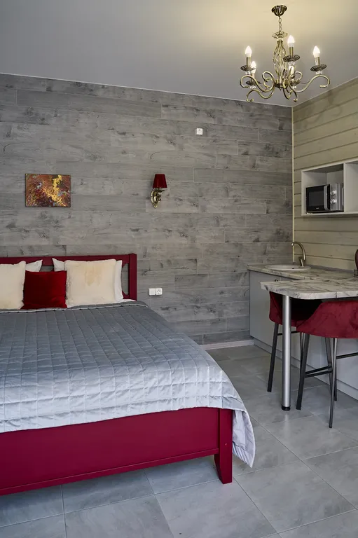 Шале для двоих, пешая доступность горнолыжных трасс