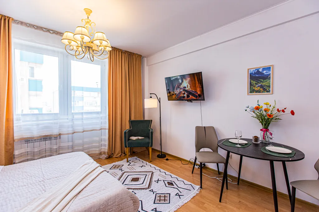 Квартира в ЖК Бастау с красивым видом на горы