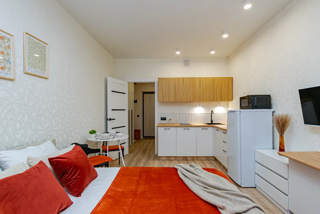 Уютная студия в индустриальном районе