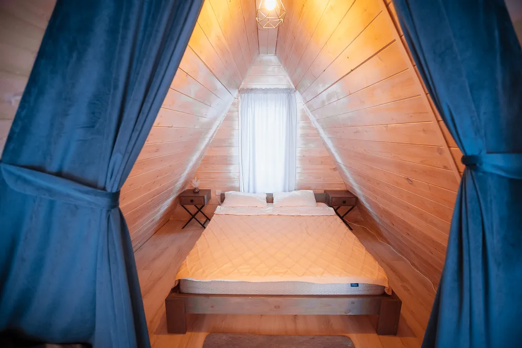 Уютный домик в стиле Афрейм с видом на горы