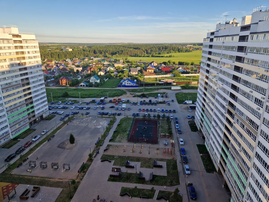 Студия с красивым видом