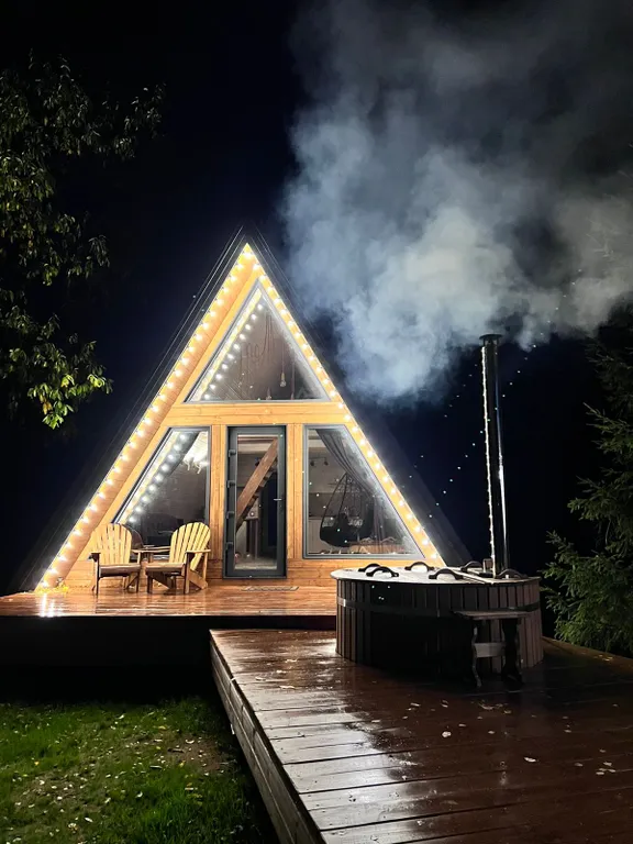 Домик с купелью фурако и русской баней