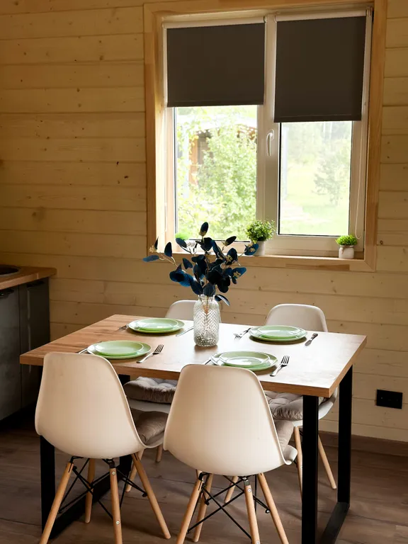 Дом в лесу с сауной в стиле барнхаус