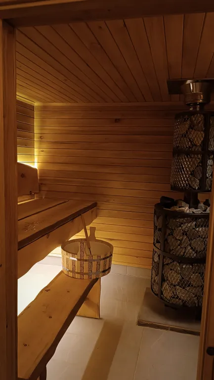 Дом у леса с банным чаном и баней