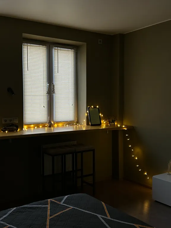 Студия с дизайнерским ремонтом