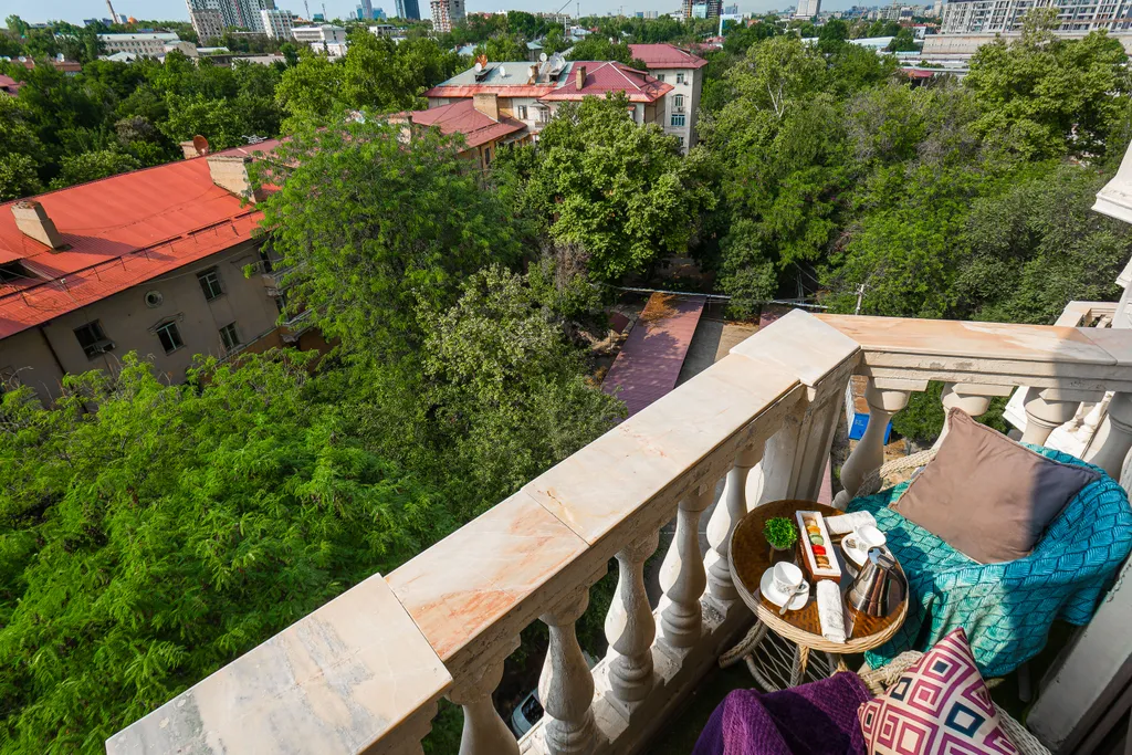 Уютная студия в центре города с видом на Ташкент