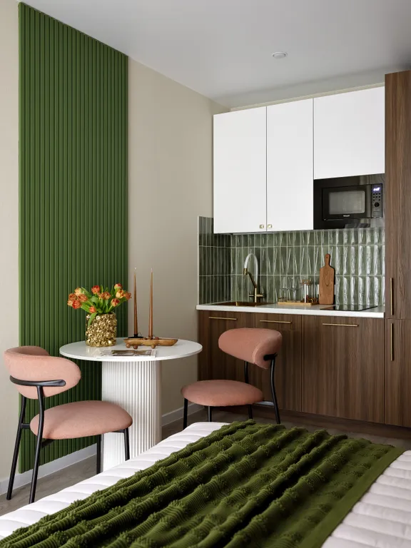 Уютная студия с балконом в Сочи