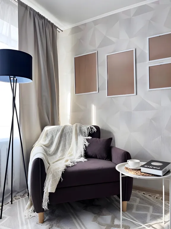 Современная студия в тихом районе, с отличным ремонтом