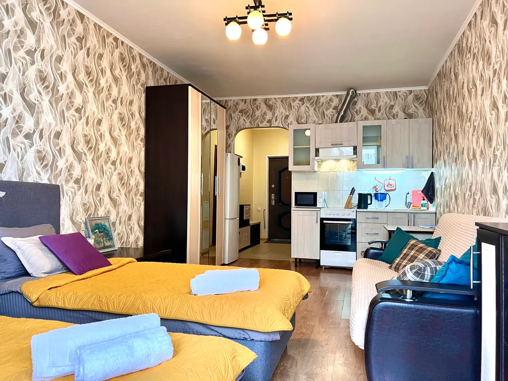 Студия с уютным интерьером