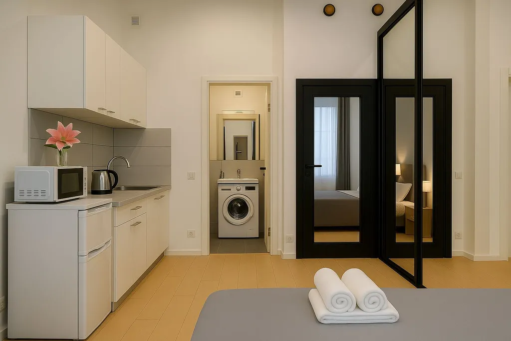 Квартира Квартира Новая уютная студия у метро Бабушкинская — Москва