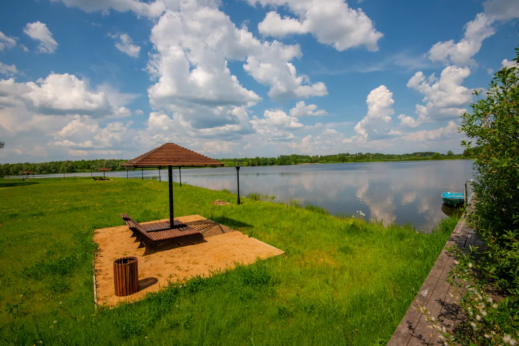 Уютный дом с баней на берегу Рузы