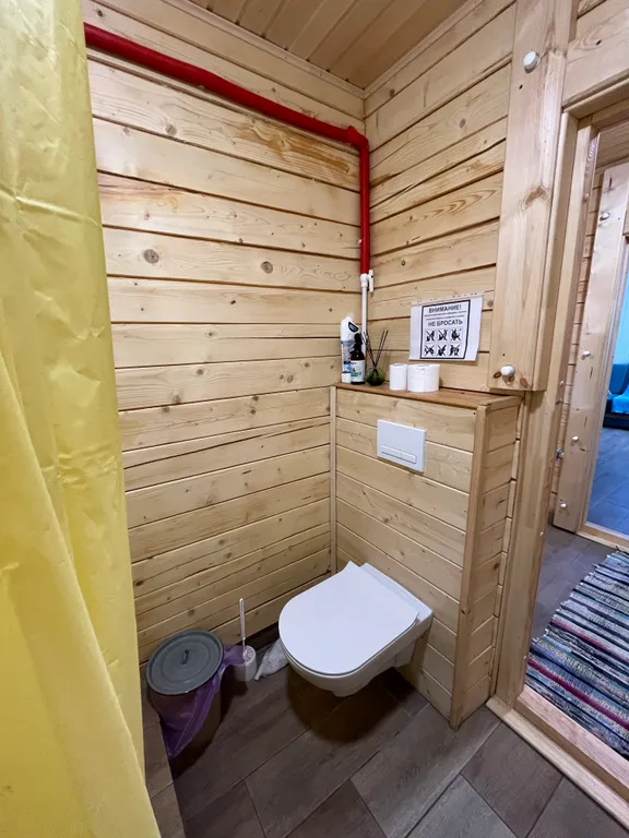 Домик на пруду, банька на дровах