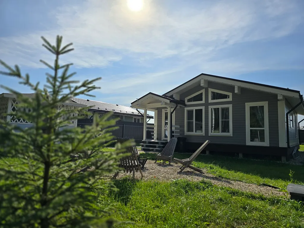 Уютный дом с баней у березового леса