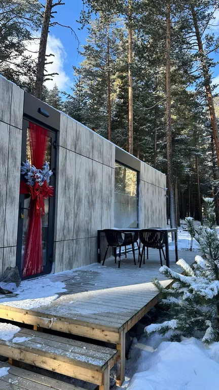 Глэмпинг в лесу