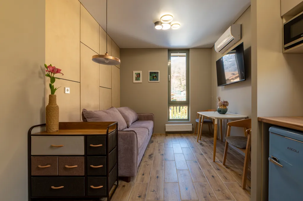 Апартаменты в Куб-терра, Голубой лён