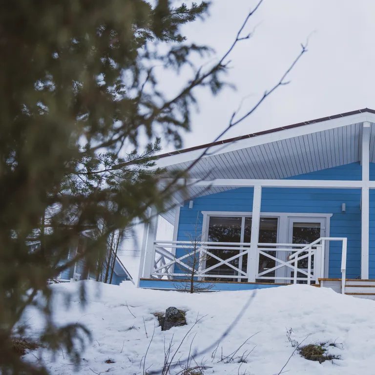 Kallio - дом на двоих с террасой, панорамным видом, в Карелии