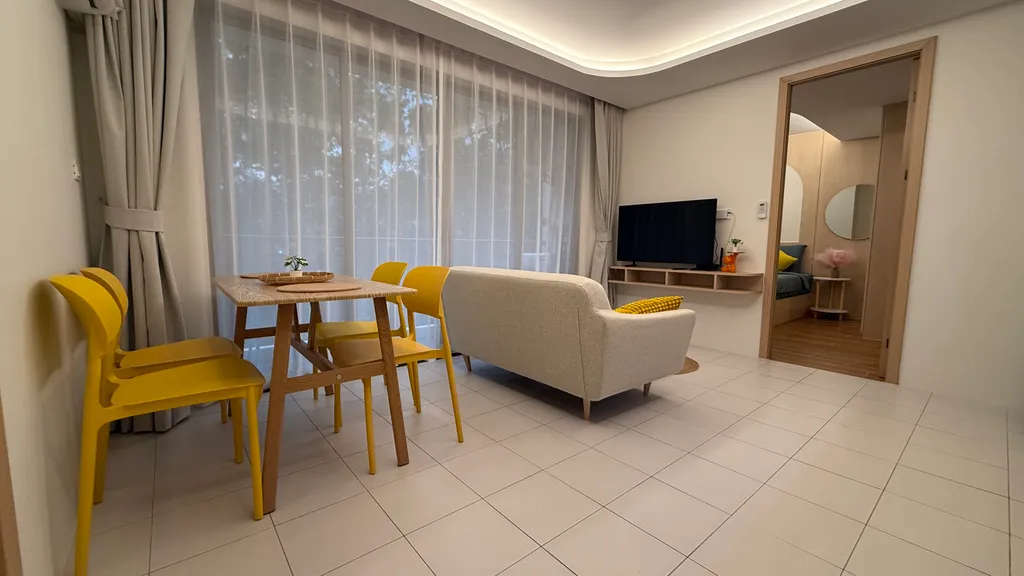 Новая квартира с двумя спальнями и бассейном у моря, пляж Камала