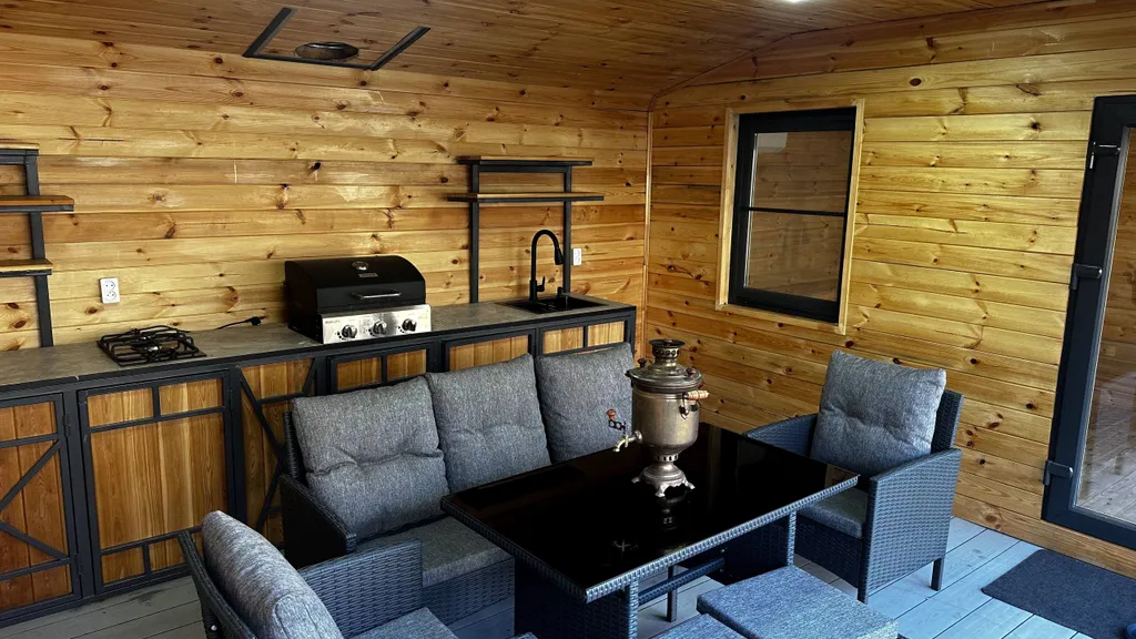 Коттедж Дом Barn House Loft с террасой и баней — Верховское