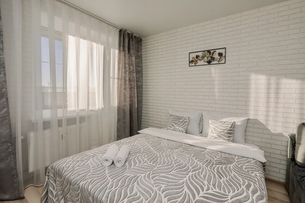 Новая студия  с 2-мя раздельными спальными местами от Город 18