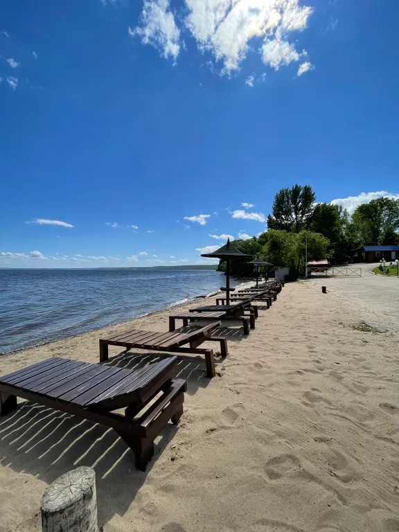 Уютный коттедж с мангалом и видом на Волгу