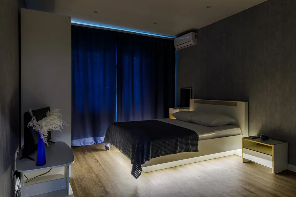 Апартаменты цвета индиго с видом на Суру