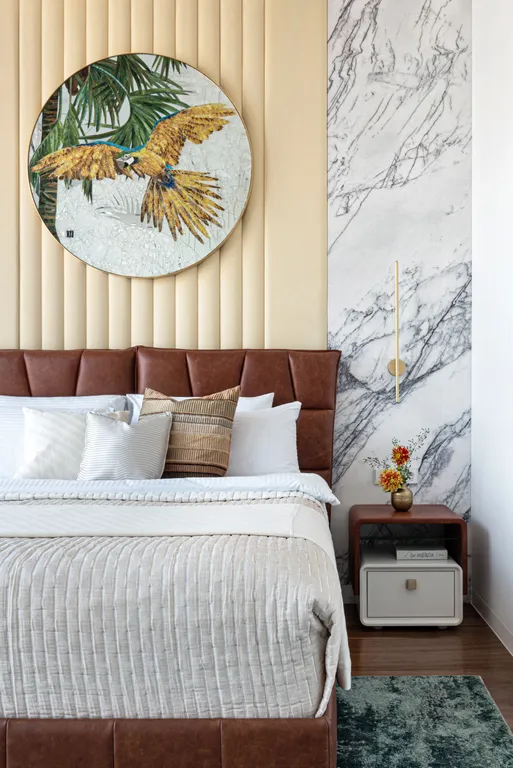 Роскошный апартамент Табрис на 81 этаже с ванной у окна в спальне