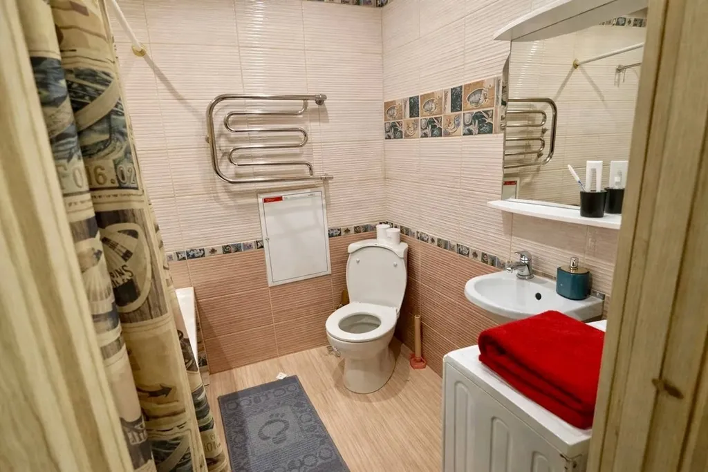 1-комнатная квартира с балконом и панорамным видом на город