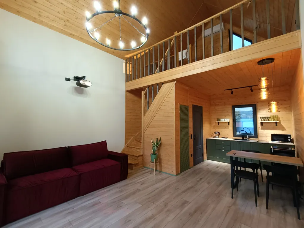 Aframe_KMV дом с горячим джакузи