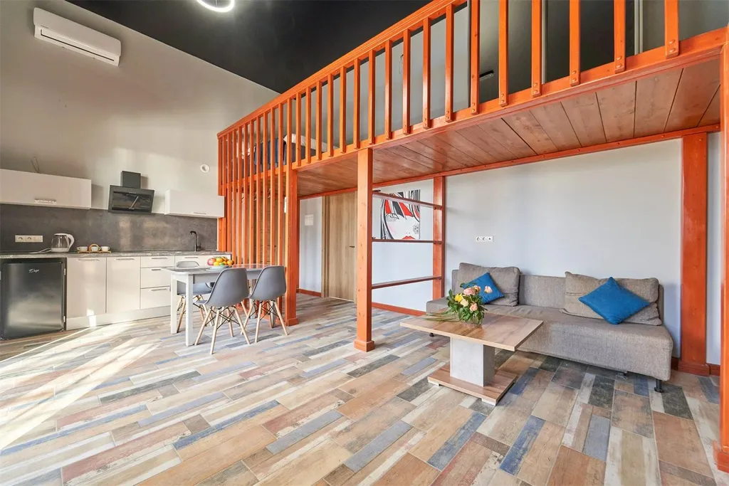 Квартира Двухуровневые апартаменты с выходом на теплый бассейн — Адлер