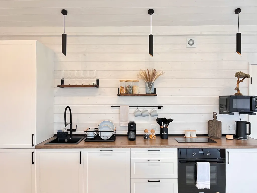 Панорамный барн в стиле Дубльдом с баней и чаном