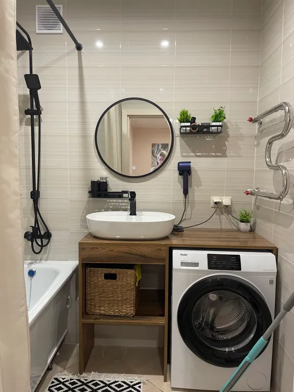 Современная видовая 1-комнатная квартира у реки в Завидово