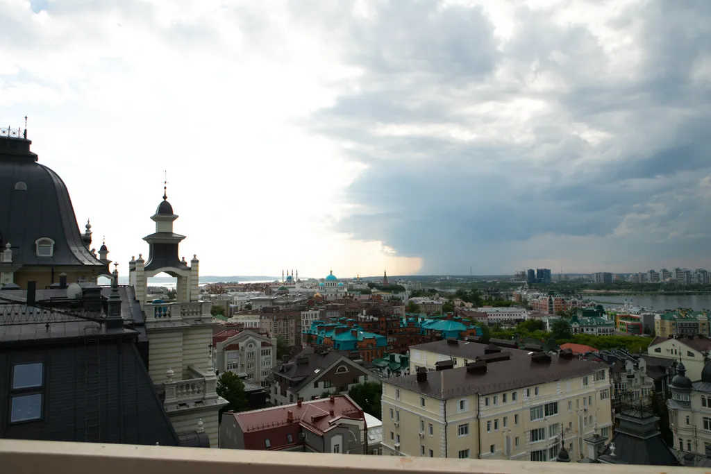 Апартаменты с терассой и с красивым видом на город