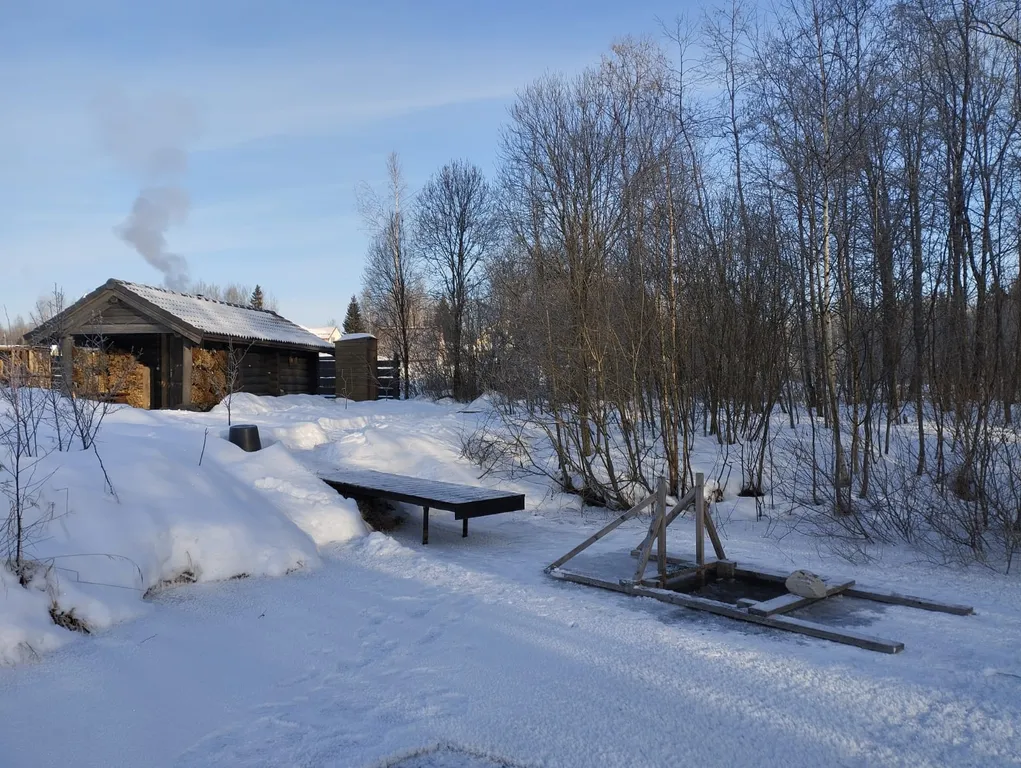 Деревенский дом и баня