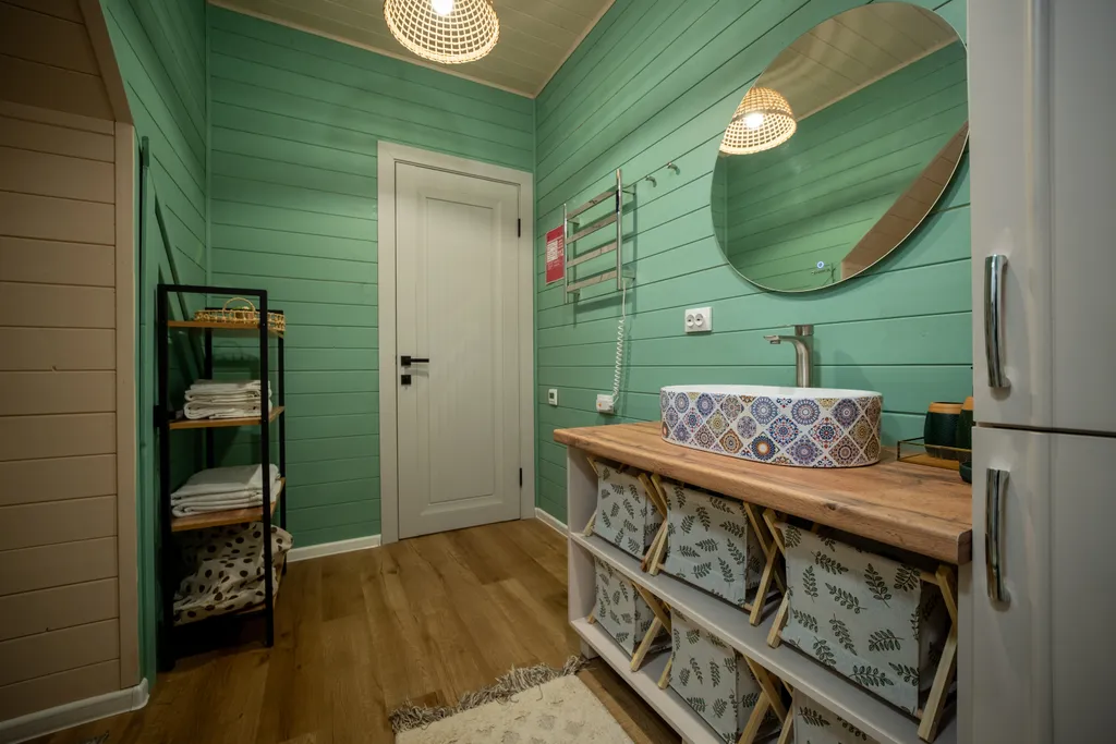 Коттедж с частной территорией и джакузи Green